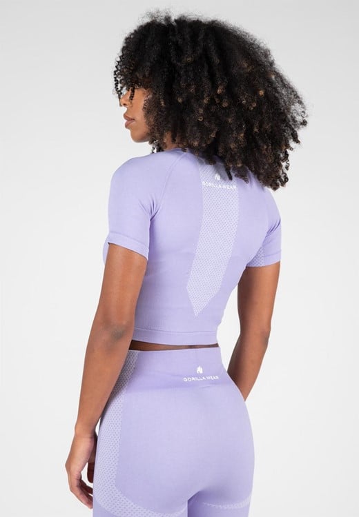 Selah Seamless Crop Top Lilac