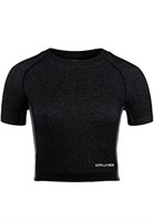 Selah Seamless Crop Top Black