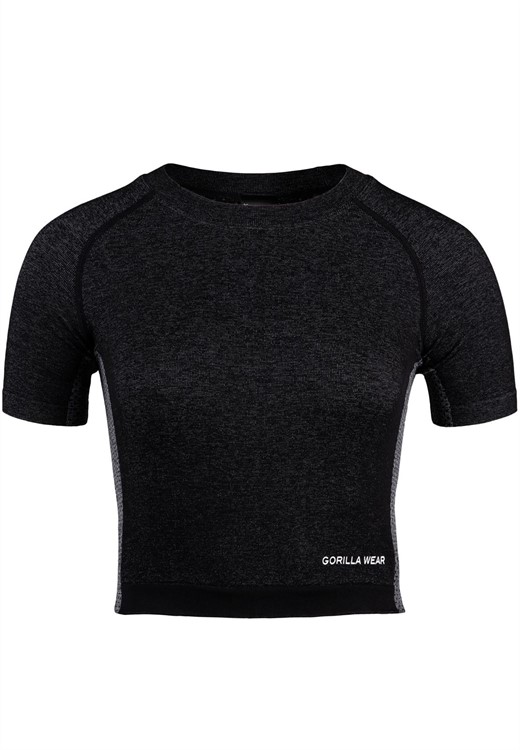 Selah Seamless Crop Top Black
