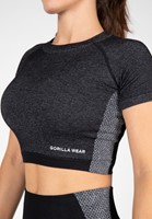 Selah Seamless Crop Top Black