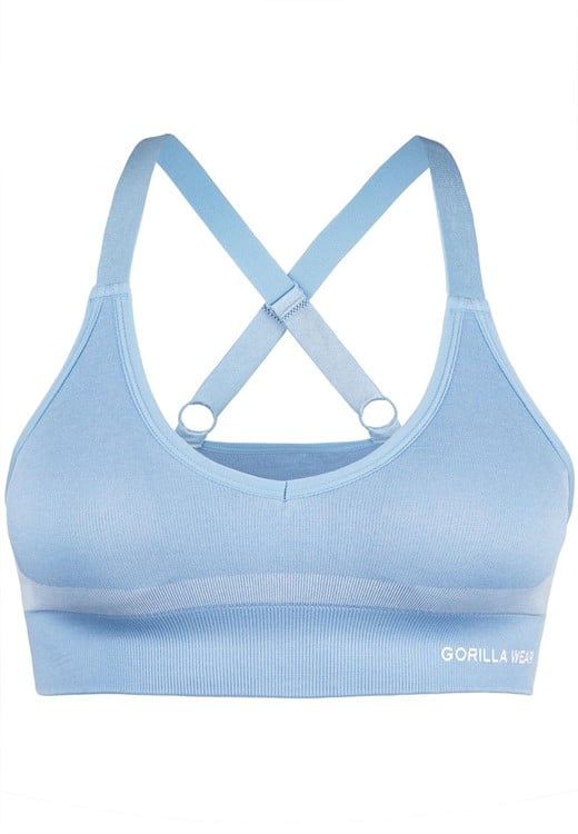 Selah Seamless Sports Bra Light Blue