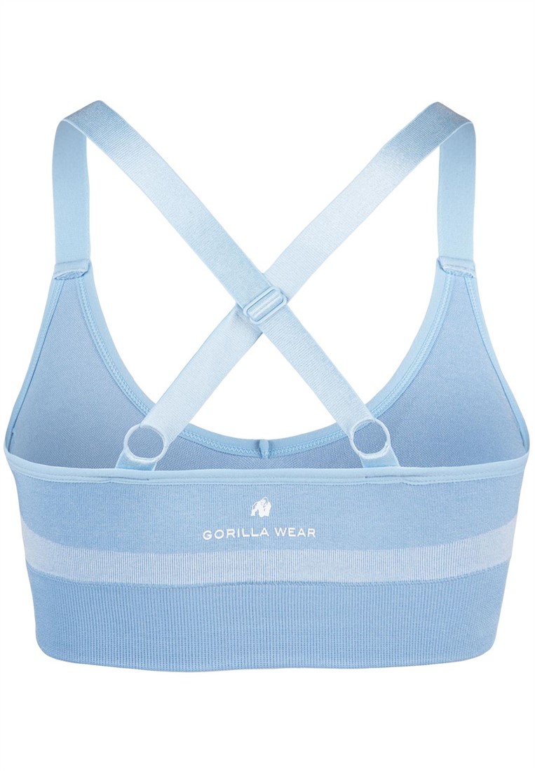 Selah Seamless Sports Bra - Light Blue - L/XL Gorilla Wear