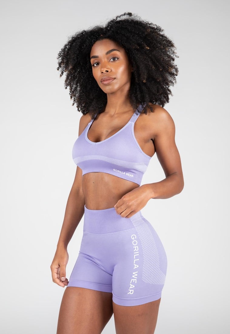 Selah Seamless Sports Bra - Lilac - S/M Gorilla Wear