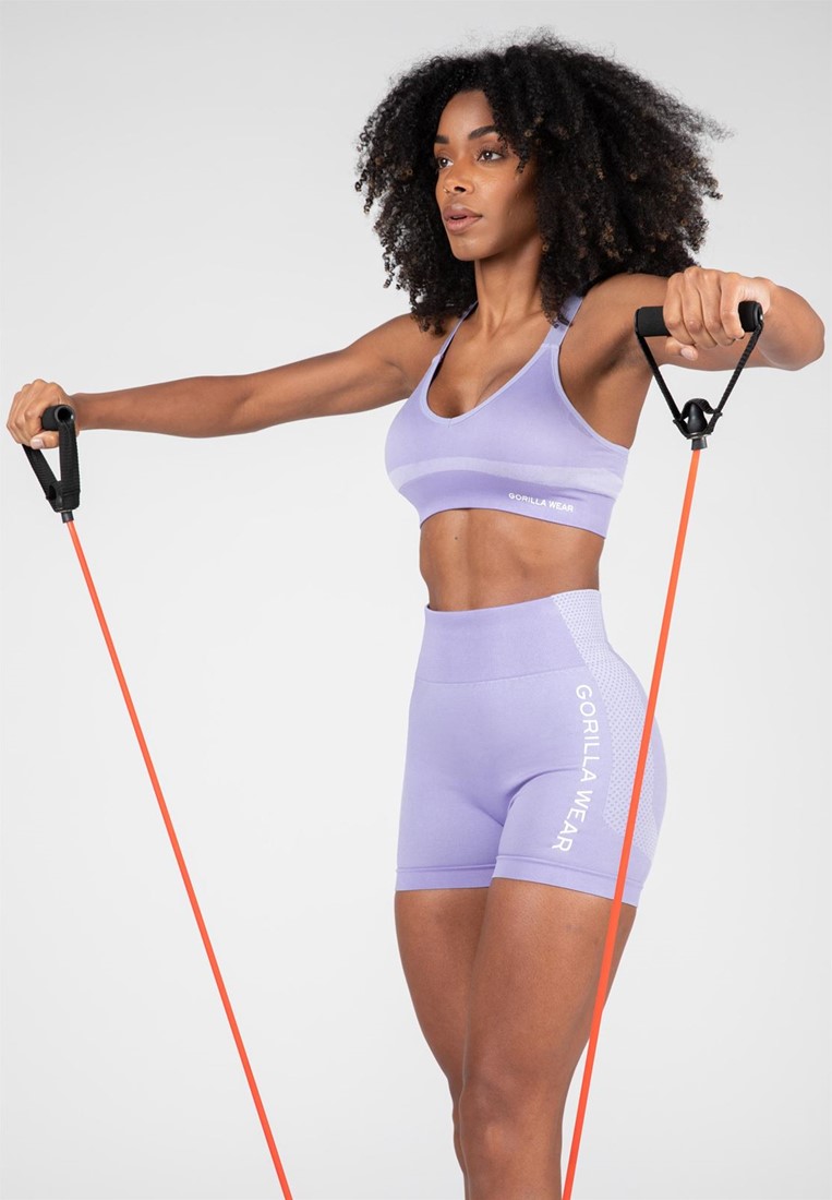 Selah Seamless Sports Bra - Lilac Gorilla Wear