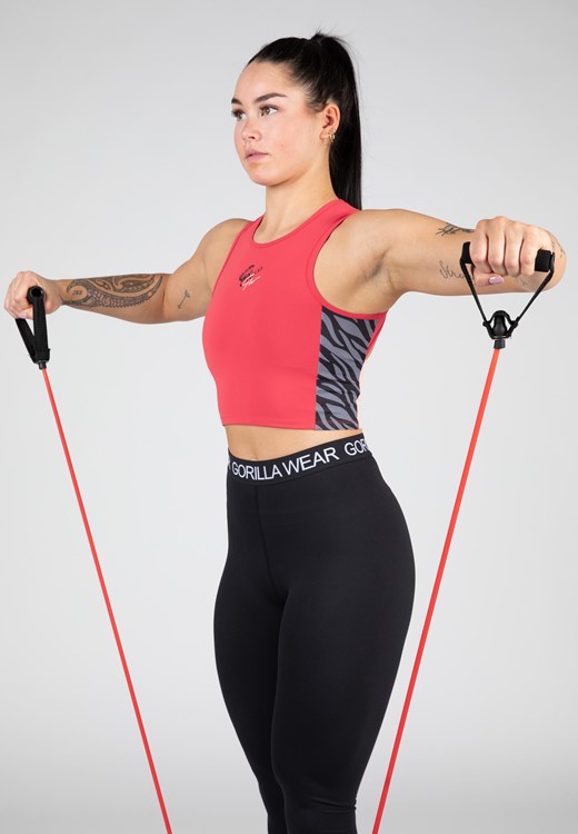 Zion Crop Top Red