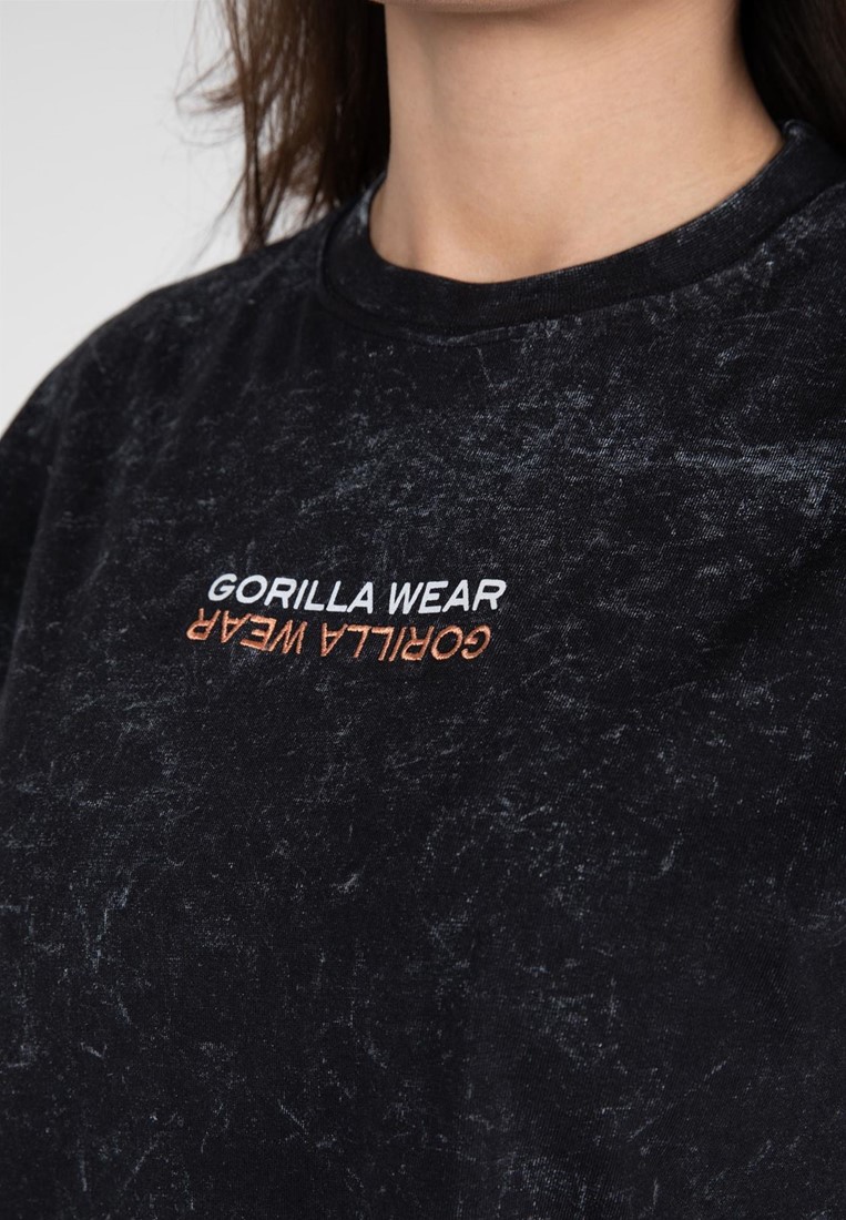 Medina Oversized T-Shirt - Washed Black Gorilla Wear
