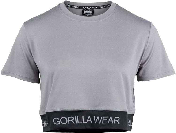 Colby Cropped T-Shirt Gray