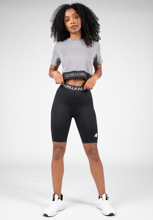 Colby Cropped T-Shirt Gray
