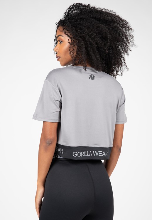 Colby Cropped T-Shirt Gray