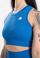 Olivia Seamless Crop Top Blue