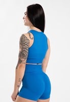 Olivia Seamless Crop Top Blue
