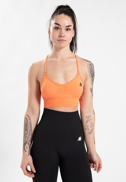 Olivia Seamless Sports Bra - Peach - XS/S