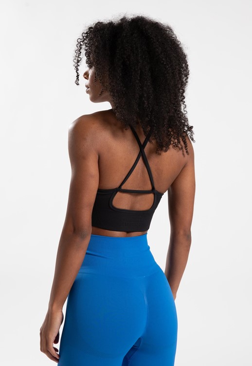 Olivia Seamless Sports Bra Black