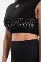 Albion Oversized Crop Top Black