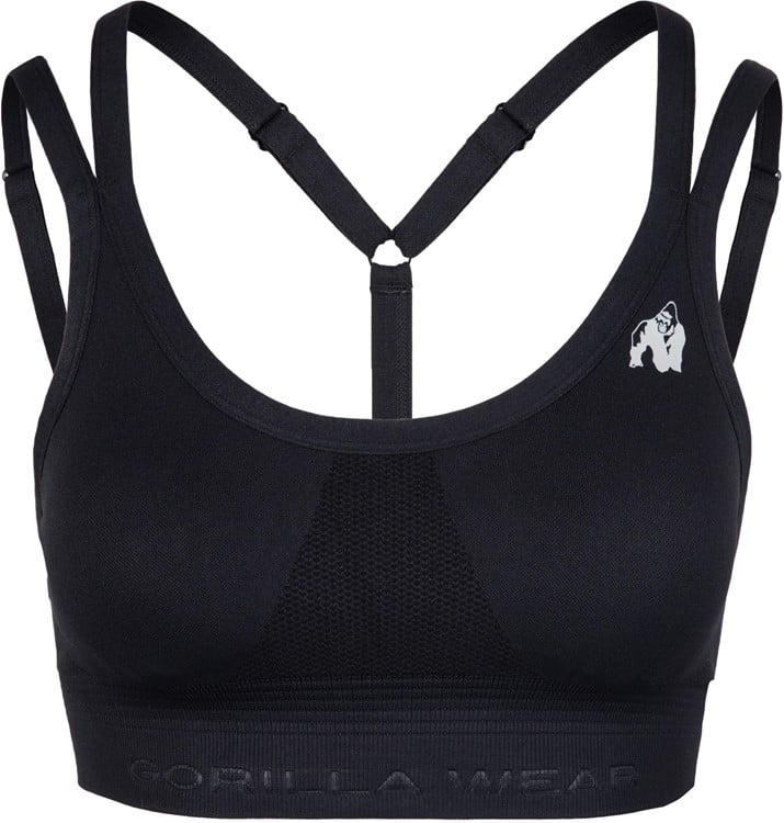 Whitney Seamless Sports Bra - Black