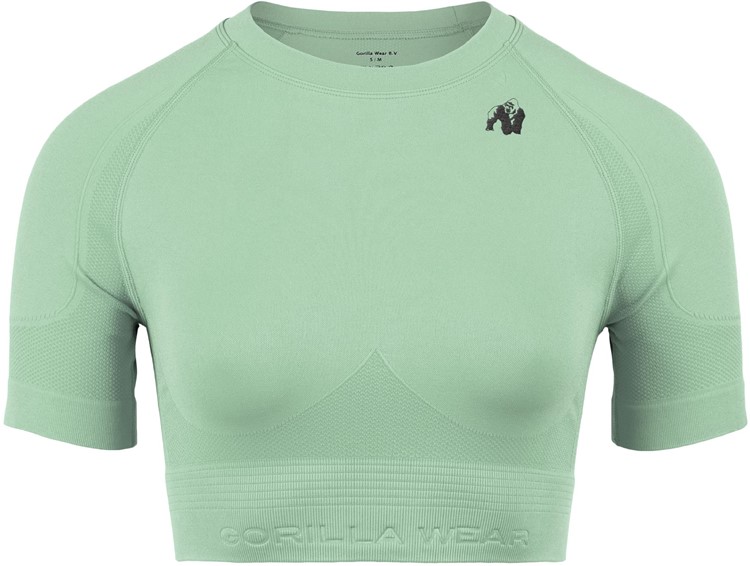 Whitney Seamless Crop Top - Green