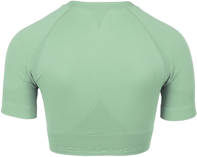 Whitney Seamless Crop Top - Green
