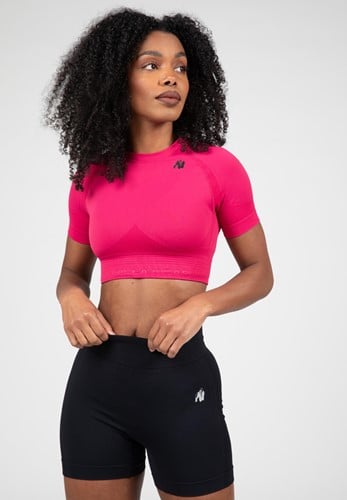 Whitney Top Corto Senza Cuciture - Rosa
