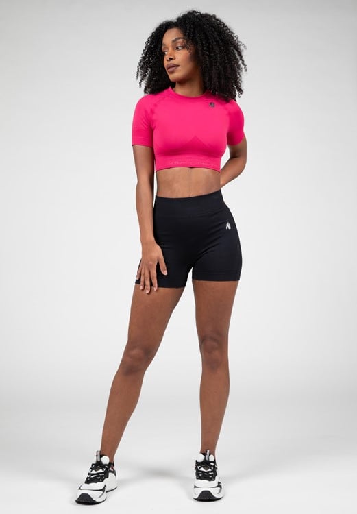 Whitney Seamless Crop Top - Pink