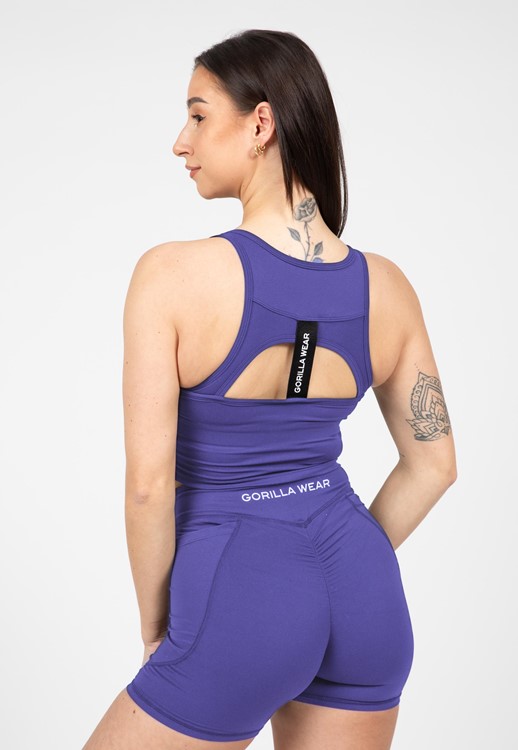 Willow Tank Top Navy/Purple