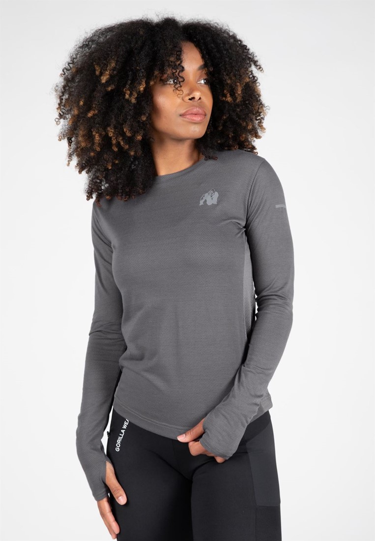 Raleigh Long Sleeve - Gray - XS Gorilla Wear
