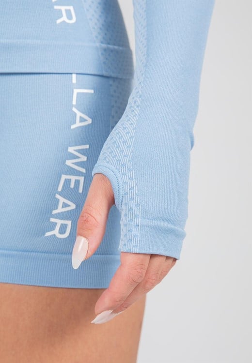 Selah Seamless Long Sleeve Light Blue