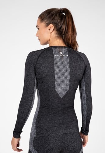 Selah T-Shirt Longues Sans Coutures - Noir