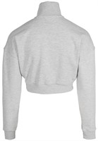 Ocala Cropped Half-Zip Sweatshirt Gray