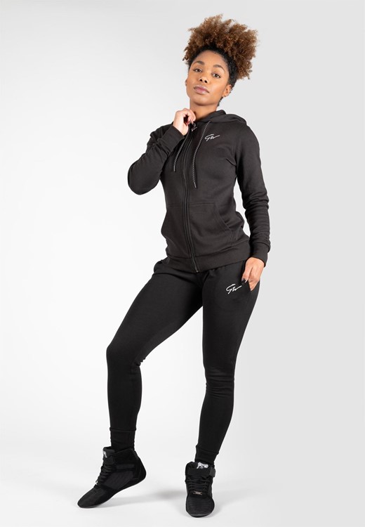 Pixley Zipped Hoodie Black
