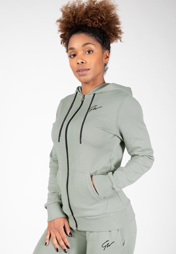 Pixley Bauchfreie Hoodie Hellgrun Gorilla Wear