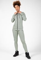 Pixley Light Green zipped hoodie fullbody
