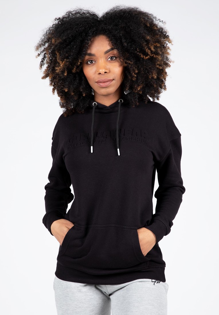 Crowley Women's Oversized Hoodie Black S Gorilla Wear