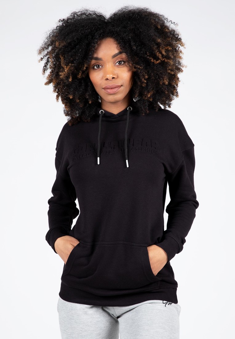 Crowley Women's Oversized Hoodie - Black Gorilla Wear