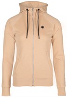 Marion Zipped Hoodie Beige