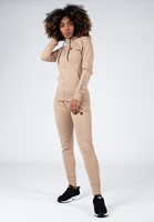 Marion Zipped Hoodie Beige