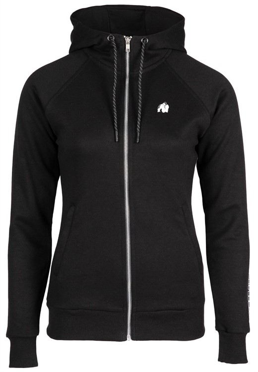Marion Zipped Hoodie Black