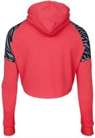Zion Cropped Hoodie Red