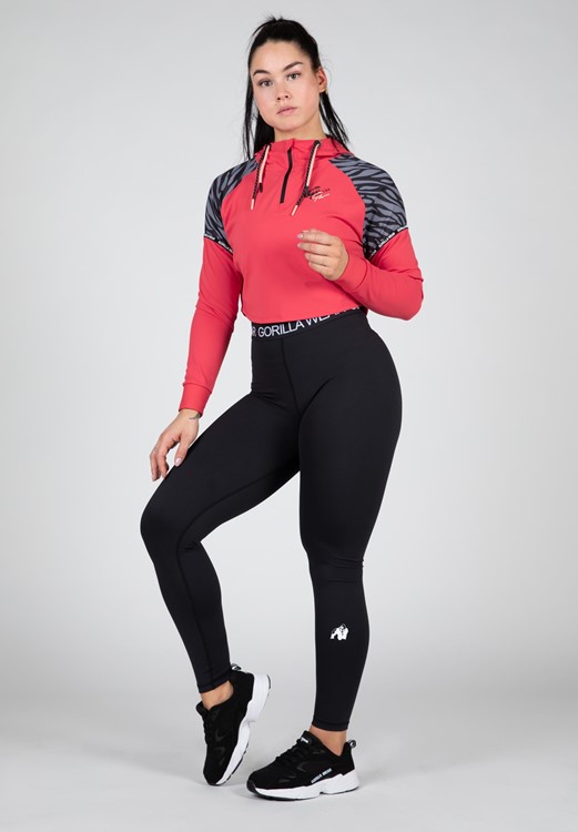 Zion Cropped Hoodie Red