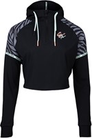 Zion Cropped Hoodie Black