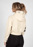 Tracey Cropped Hoodie Beige