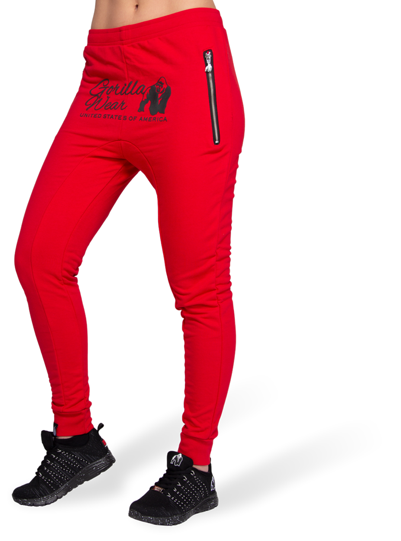 joggers red