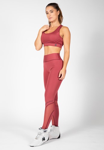 Kaycee Tights Burgundy Red Gorilla Wear