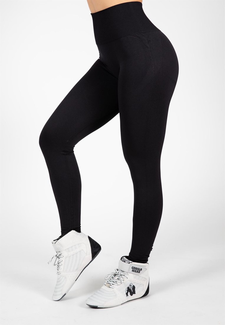 Yava Seamless Leggings - Black - XS/S