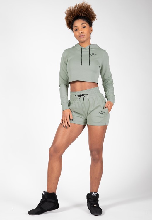 Pixley Light Green shorts fullbody