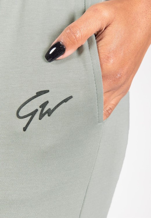 Pixley Light Green pants detail