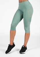 Monroe Cropped Leggings - Green - XS