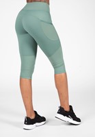 Monroe Cropped Leggings Green