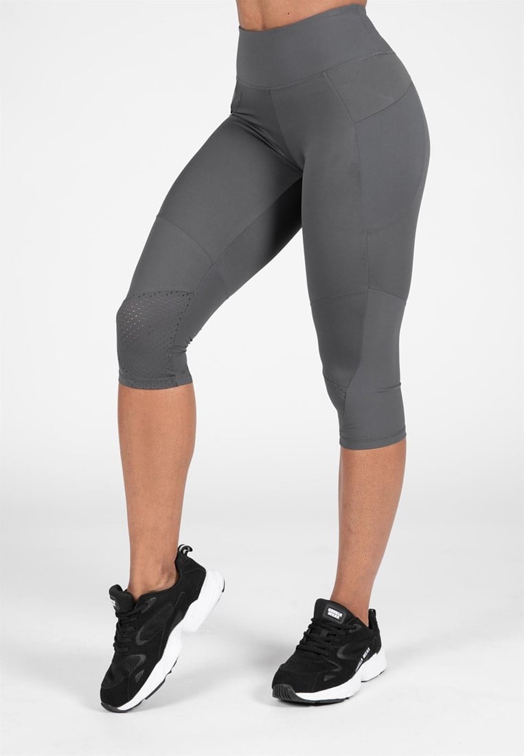 Gray cropped leggings on sale