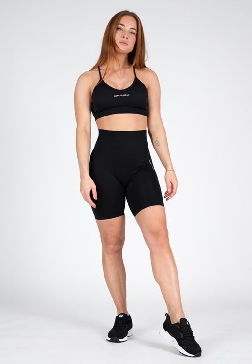 Quincy Seamless Cycling Shorts Black