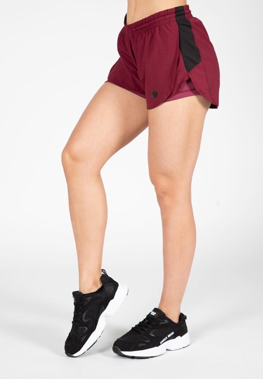 Salina 2-In-1 Shorts - Bordeauxrood - XS